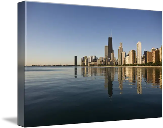 Chicago Skyline Sunrise From North Ave Beach By Joseph Lunetto Lincoln Park Png Chicago Skyline Png