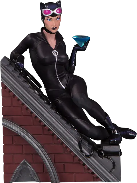 Dc Comics Catwoman Multi Part Statue By Collectibles Bat Family Multi Part Statue Png Catwoman Png