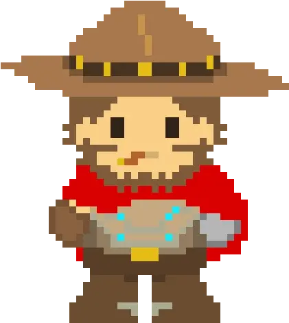 Pixel Mccree Mccree Pixel Art Png Mccree Png