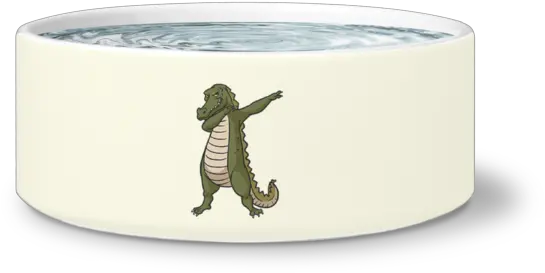 Dabbing Alligator Pet Dog Bowl Funny Gifts For Crocodile Alligator Png Dog Bowl Png