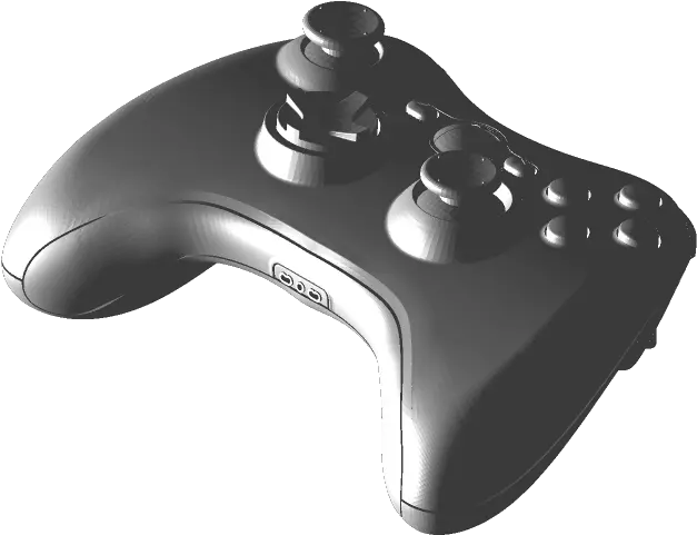 Xbox 360 Controller 3d Cad Model Library Grabcad Game Controller Png Xbox 360 Controller Png