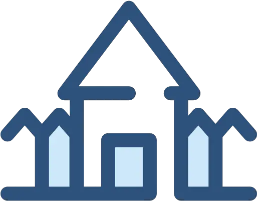 House Residential Icon Blue Png Home Construction Icon