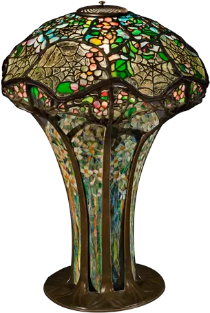 Cobweb Shade Mosaic Floral Base Stained Glass Png Cobweb Png