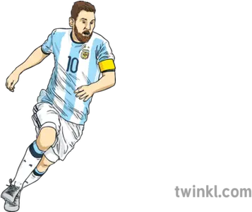 Lionel Messi No Ball Footballer Soccer Argentina Ks2 Football Illustration Messi Png Messi Transparent