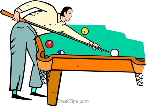 Man Playing Pool Royalty Free Vector Clip Art Illustration Imagens Homem Jogando Sinuca Png Pool Stick Png