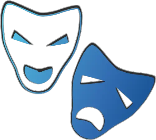 Comedy Tragedy Masks Public Domain Musk Clipart Png Drama Masks Icon