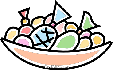 Bowl Of Candies Royalty Free Vector Clip Art Illustration Candy Bowl Clipart Transparent Background Png Candy Clipart Png