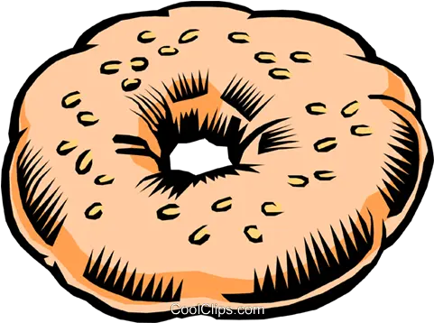Bagel Royalty Free Vector Clip Art Illustration Food0161 Bagel Clip Art Png Food Clipart Transparent Background