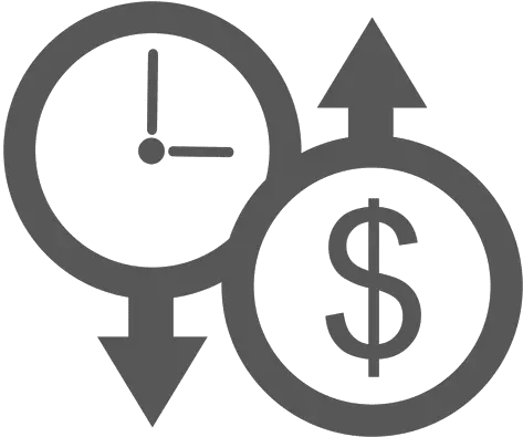 Down Clock Up Dollar Icon Transparent Png U0026 Svg Vector File Euro Dollar Icon Png