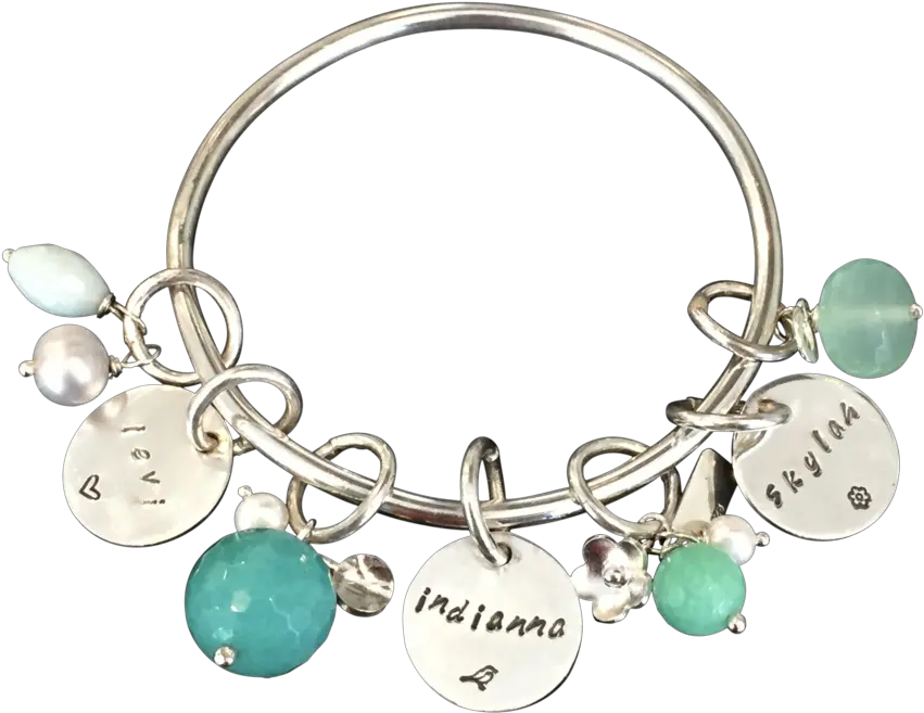 Name Tag Bangle Alouette Design Png