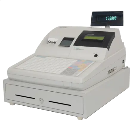Sam4s Er 5200 Electronic Cash Register Er 5200m Electronic Cash Register Png Cash Register Png