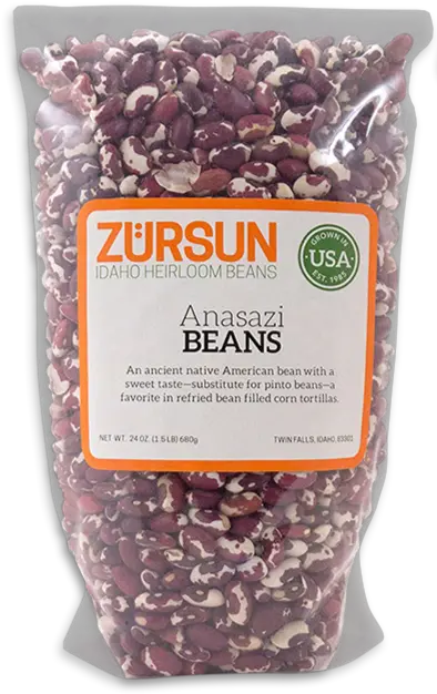 Zürsun Idaho Heirloom Beans Anasazi Kidney Bean Png Beans Transparent