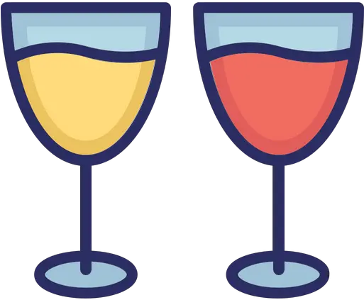 Toast Icon Of Colored Outline Style Champagne Glass Png Champagne Toast Png