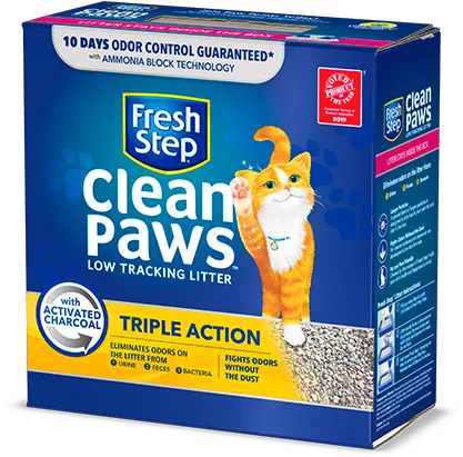 Clean Paws Triple Action Scented Litter Cat Supply Png Cat Paws Png