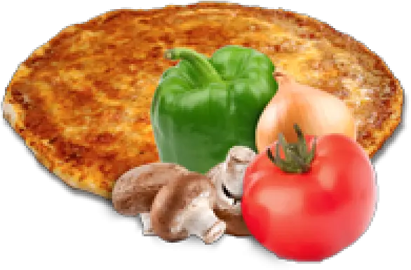 Garden Vegetable Pizza Onion Green Pepper Tomato Png