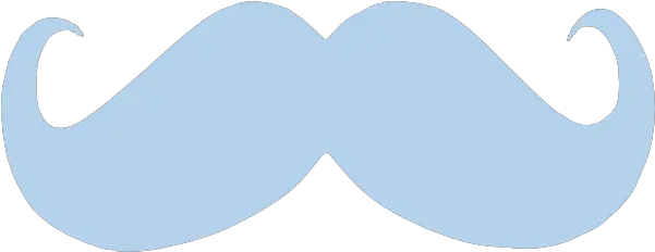 Blue Mustache Transparent Background Light Blue Moustache Png Mustache Transparent