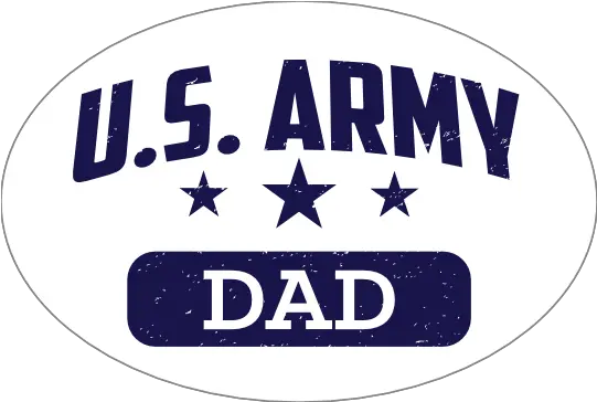 Us Army Dad Oval Sticker Carmel Mountain National Park Png Us Army Logo Transparent