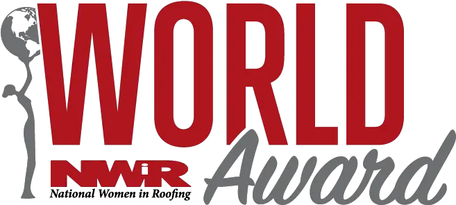 Nwir Worldawardlogorgb National Women In Roofing Oval Png Award Logo