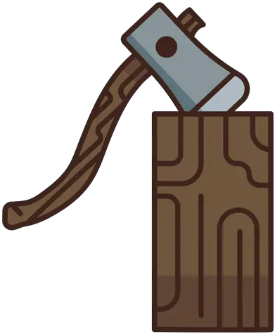 Wood Vector Templates Cleaving Axe Png Crossed Axes Icon