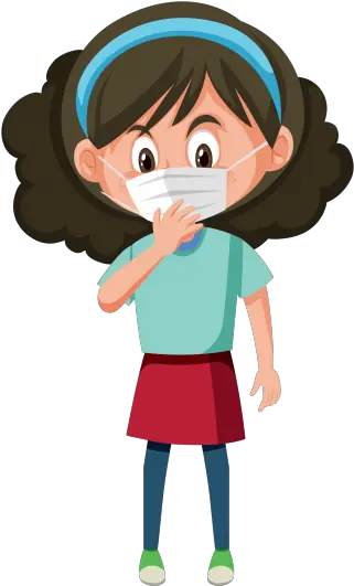 Coronavirus Girl Wearing Mask Png Stop Spreading The Virus Mask Png