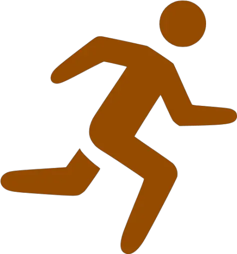 Brown Running Icon Running Icon Png Black No Running Icon
