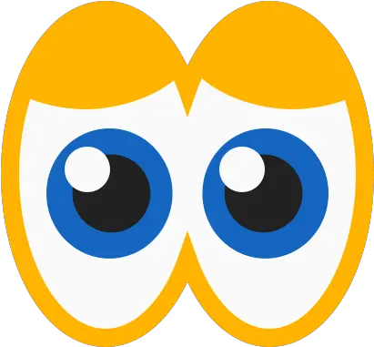 Eyes Cartoon Icon In Color Style Dot Png Yellow Eye Icon