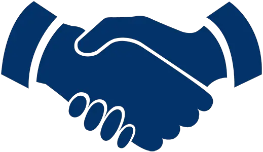 Two Blue Hands Logo Partnership Clipart Png Hand Logos