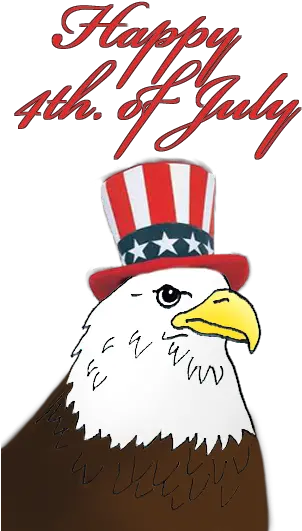 4th Of July Clipart Happy 4 Of July With Eagle Png Happy 4th Of July Png