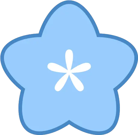 Flower Icon In Blue Ui Style Gold Star Vector Icon Png Small Flower Icon