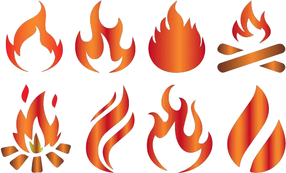 Fire Flames Free Vector In Clip Art Png Flame Vector Png