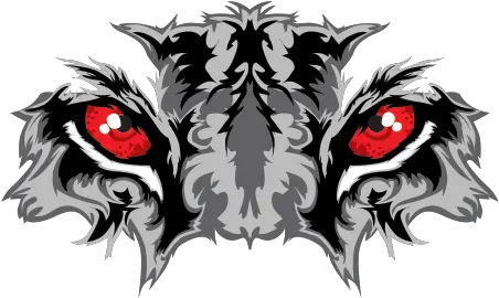 Printed Vinyl Black Tiger With Red Eyes Stickers Factory Clip Art Free Tiger Png Red Eye Png