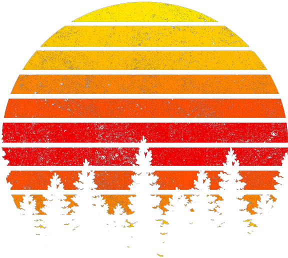 Sunset Retro Sun Logo Summer T Shirt Design Png Retro Png