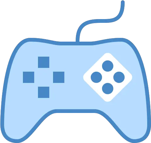 Game Controller Icon In Blue Ui Style Blue Game Controller Transparent Background Png Game Controler Icon