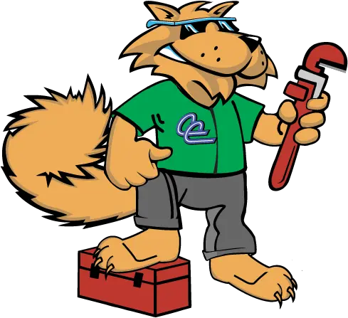 Cool Cat Plumbing Toolbox 500x500 Png Clipart Download Wrench Cool Cat Png