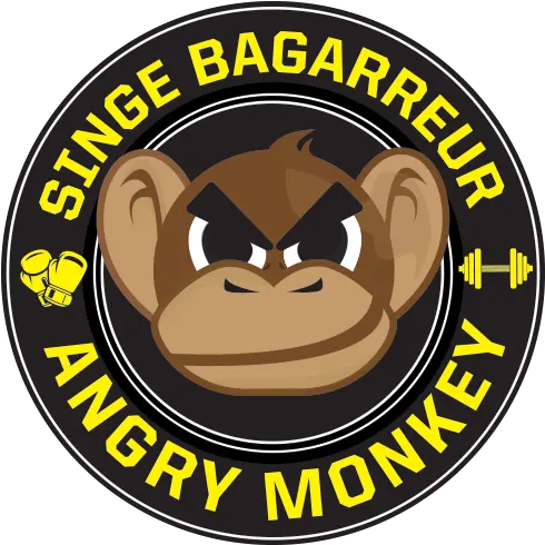 Angry Monkey Mma Gym Flower Icon Png Mma Logo