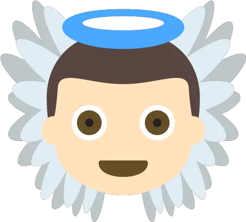 Baby Angel Light Skin Tone Emoji Black Angel Emoji Png Baby Emoji Png