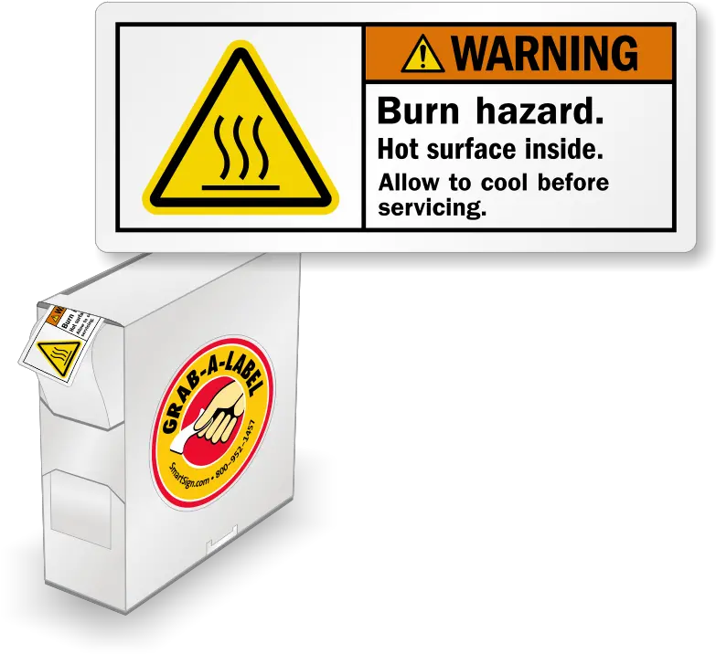 Hot Warning Labels Moving Parts Warning Label Png Hot Surface Icon