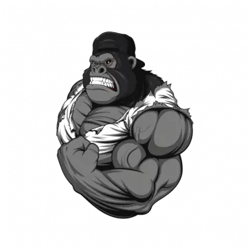 Gorilla Ready To Fight 22958 Gorilla Mascot Png Gorilla Cartoon Png