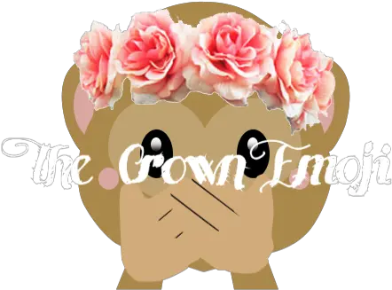 Flower Crown Monkey Emoji Flower Crown Png Monkey Emoji Png