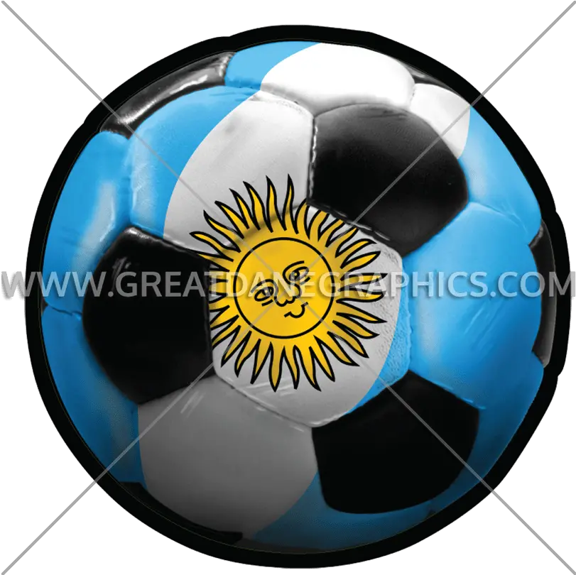 Argentina Soccer Ball Production Ready Artwork For T Shirt Soccer Ball Png Argentina Soccer Logo