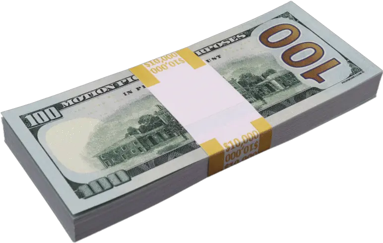 10000 Full Print New Series Stack Propmoneycom 10k Band Of Money Png Money Pile Png