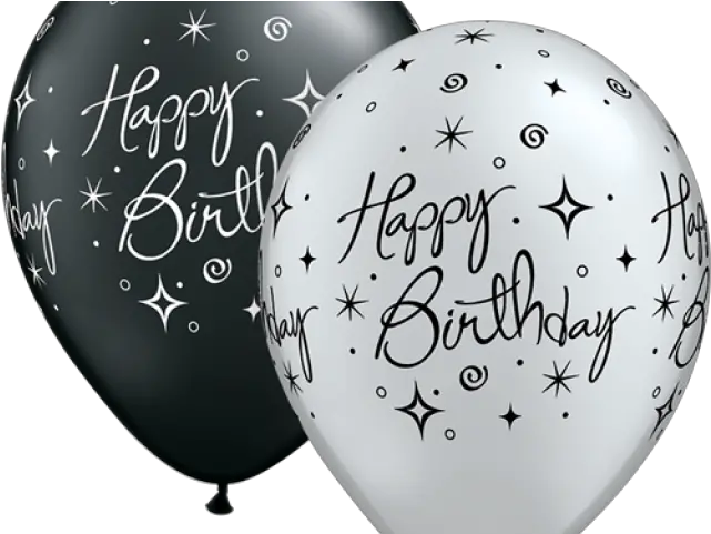 Hd Png Download Happy Birthday Balloon Png Single Silver Balloons Png