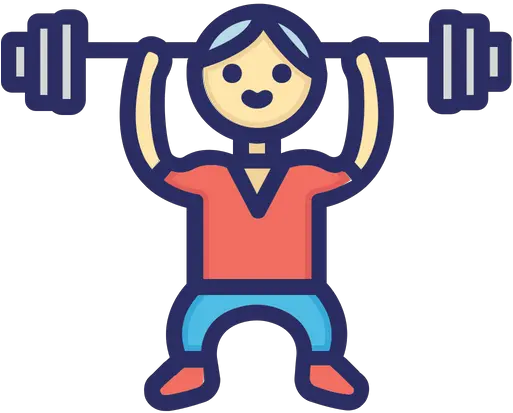 Free Weight Lifting Icon Of Colored Weights Png Weight Training Icon