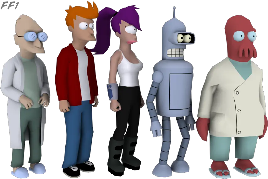 Fry Futurama Png 005 Futurama Collect The Whole Set By 3d Model Futurama Fry Futurama Png