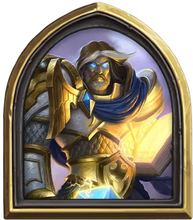 Paladin Heroes Hearthstone Uther Lightbringer Hearthstone Png Paladin Png