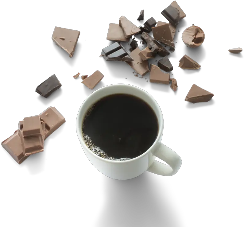 Coffee And Chocolate Differences And Similarities Coffee Serve With Chocolate Png Chocolate Png