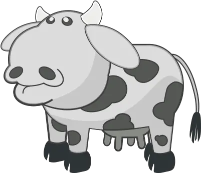 Gray Cow Png Clip Art Transparent Image Yellow Cow Cartoon Background Cow Icon Png