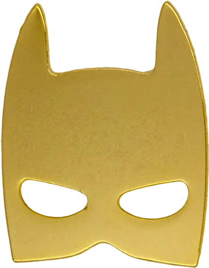 Batman Mask Pin Gold Godertme Png Batman Mask Transparent