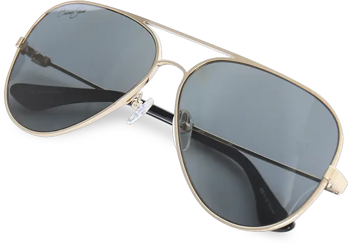 Download Hd Gold Fog Cutter Polarized Aviator Sunglasses Unisex Png Aviator Sunglasses Transparent Background