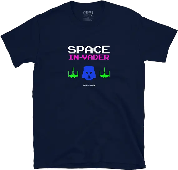 Space Invader Commes De Garcon Blue Shirt Png Space Invader Png